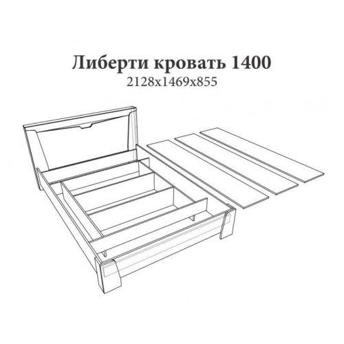 Кровать "Либерти" Эверест 140x200 