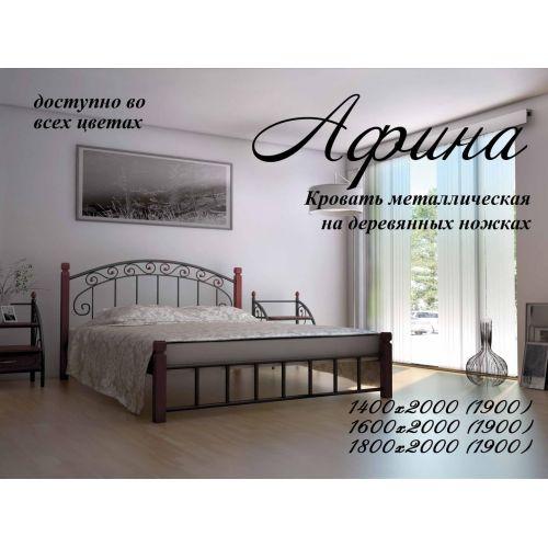 Кровать "Афина" на деревянных ногах Металл-Дизайн 140х190 Кровать "Афина" на деревянных ногах Металл-Дизайн 140х190